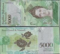 Prophila Collection Billetes Venezuela Pick-Nº: 97c fresco 2017 5.000 Bolívares (Billetes para coleccionistas) Anfibios/Reptiles/Saurier