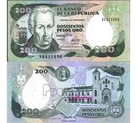 Prophila Collection Colombia Pick-No.: 429A Nueva 1992 200 Pesos Oro (Billetes de Banco para coleccionistas - sin Medio de Pago)