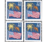 Prophila Collection Estados Unidos 1882Do,Du,Eor,Eru (completo) post-frescos ** Bandera MNH 1987 y fuegos artificiales (sellos para coleccionistas) Banderas/escudos/mapas de tierra