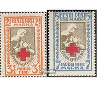 Prophila Collection Estonia 29A-30A (Completa.edición.) 1921 roja Cruz (Sellos para los coleccionistas) Cruz Roja