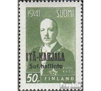 Prophila Collection Finlandés ocupación. Karelia 16 Nuevo con Goma Original ** MNH 1942 emisión de sobrecarga Lucha contra la Libertad (Sellos para los coleccionistas)