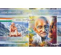 Prophila Collection Guinea Bloque 2214 (Completa. edición) Nuevo con Goma Original ** MNH 2013 Mahatma Gandhi (Sellos para los coleccionistas)