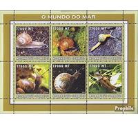 Prophila Collection Mosambik 2596-2601 Sheetlet Nuevo con Goma Original ** MNH 2002 Mundo del Marina (Sellos para los coleccionistas) Invertebrados Otros (Insectos, Caracoles, Abejas…)