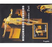 Prophila Collection Mosambik Bloque 111 Nuevo con Goma Original ** MNH 2001 Obras de Arte (Sellos para los coleccionistas) Pintura