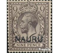 Prophila Collection Nauru 10 estampado 1916 Rey Jorge V (sellos para coleccionistas) Casa Real Británica (Diana, Carlos, Isabel ..)