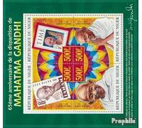 Prophila Collection Níger 2147-2150 Sheetlet (Completa. edición.) Nuevo con Goma Original ** MNH 2013 Mahatma Gandhi (Sellos para los coleccionistas) Sello en Sello