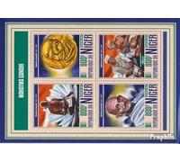 Prophila Collection Níger 5321-5324 Sheetlet (Completa. edición.) Nuevo con Goma Original ** MNH 2017 Mahatma Gandhi (Sellos para los coleccionistas)