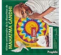 Prophila Collection Níger Bloque 170 (Completa. edición.) Nuevo con Goma Original ** MNH 2013 Mahatma Gandhi (Sellos para los coleccionistas) Aves