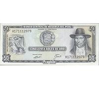 Prophila Collection Perú Pick-No.: 101c (08/1974) Nueva 1974 50 Soles Oro (Billetes de Banco para coleccionistas - sin Medio de Pago)