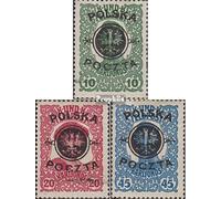Prophila Collection Polonia 17-19 (Completa.edición.) 1918 emisión de sobrecarga (Sellos para los coleccionistas)