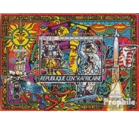 Prophila Collection República Centroafricana Block343A (completo) estampado 1985 Espacial (sellos para coleccionistas) Espacio