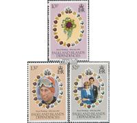 Prophila Collection Sandwichera de Georgia del Sur. 99-101 (completo) post-fresco ** MNH 1981 Boda Charles Diana (Sellos para coleccionistas) Casa Real Británica (Diana, Charles, Elisabeth ..)