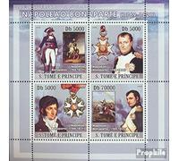 Prophila Collection Sao Tome E Principe 3262-3265 Sheetlet (Completa.edición.) Nuevo con Goma Original ** MNH 2008 napoleón Bonaparte (Sellos para los coleccionistas) Caballos/cebras