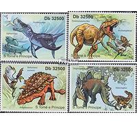 Prophila Collection Sao Tome E Principe 4901-4904 (Completa.edición.) Nuevo con Goma Original ** MNH 2011 Flora y Fauna (Sellos para los coleccionistas) Anfibios/Reptiles/Dinosaurio