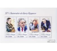 Prophila Collection Sao Tome E Principe 5216-5219 Sheetlet (Completa. edición) Nuevo con Goma Original ** MNH 2013 Gary Kasparov (Sellos para los coleccionistas) ajedrez