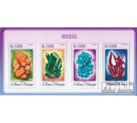 Prophila Collection Sao Tome E Principe 5780-5783 Sheetlet (Completa. edición) Nuevo con Goma Original ** MNH 2014 minerales (Sellos para los coleccionistas) Minerales/Fósiles/Joyería/Relojes