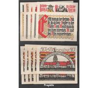 Prophila Collection Schöppenstedt Notgeld: 1199.1a Diez Notgeld- scheine el Ciudad Schöppenstedt Nueva 1921 10 X 50 Pfennig Schöppenstedt (Billetes de Banco para coleccionistas - sin Medio de Pago)