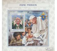 Prophila Collection Sierra Sierra Leona Leona Bloque 1226 (Completa. edición.) Nuevo con Goma Original ** MNH 2017 Papa Francisco (Sellos para los coleccionistas) Cristianismo