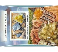 Prophila Collection Yibuti Bloque 207 (Completa. edición.) Nuevo con Goma Original ** MNH 2016 minerales (Sellos para los coleccionistas) Minerales/Fósiles/Joyería/Relojes