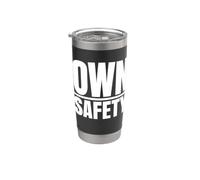Propia seguridad | Regalo audaz de la campaña de concientización sobre la seguridad en el lugar de trabajo Vaso térmico de acero inoxidable de doble pared