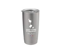 Propiedad de Francia - Saint Pierre Et Miquelon Vaso térmico de acero inoxidable de doble pared