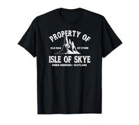 Propiedad de la Isla de Skye Escocia Hébridas Interiores Impresión Blanca Camiseta