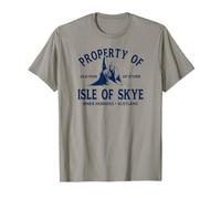 Propiedad de la Isla de Skye Escocia Hébridas Interiores Navy Print Camiseta