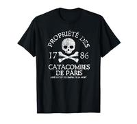 Propiedad de Las catacumbas de París 1786 Impresión Envejecida Camiseta
