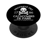 Propiedad de Las catacumbas de París 1786 Stop Imperio de la Muerte PopSockets PopGrip Adhesivo