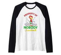 Propiedad de nadie | Juneteenth Freedom Pride Camiseta Manga Raglan