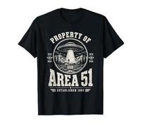 Propiedad del Área 51 UFO Conspiración Amante Divertido Angustiado Camiseta