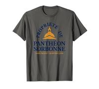 Propiedad del Distrito Administrativo de la Sorbona Paris Navy Gold Camiseta