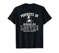 Propiedad del Museo del Louvre Desde 1793 Mona Lisa Athletic Camiseta