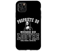 Propiedad del Museo del Louvre Desde 1793 Mona Lisa Athletic Carcasa para iPhone 11 Pro MAX