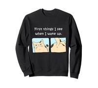 Propietario de Gato Primeras Cosas Que Veo Cuando me Despierto Sudadera