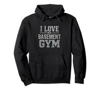 Propietario de Gimnasio en casa I Love My Basement Gym Sudadera con Capucha
