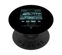 Propietario de la lengua azul skink streetwear reptile PopSockets PopGrip Adhesivo