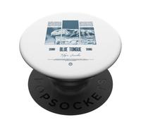Propietario de la lengua azul skink streetwear reptile PopSockets PopGrip Adhesivo