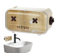 Propietario de la tela higiénica - NO -Punch titular de la toalla de papel | Porta servilleta de papel de dibujos animados, donante de tela de inodoro multifuncional impermeable para baño/toil