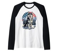 Propietario De Perro Alaskan Klee Kai En América Camiseta Manga Raglan