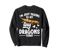 Propietario del Lagarto Hablando con Reptil manteniendo el eslizón de Bandas de Peter Sudadera