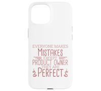 Propietario del producto Perfect Scrum y Scrum Master Carcasa para iPhone 15