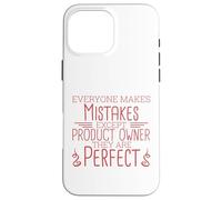 Propietario del producto Perfect Scrum y Scrum Master Carcasa para iPhone 16 Pro Max