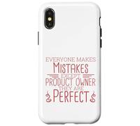 Propietario del producto Perfect Scrum y Scrum Master Carcasa para iPhone X/XS