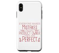 Propietario del producto Perfect Scrum y Scrum Master Carcasa para iPhone XS Max
