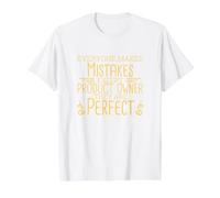 Propietario del Producto, Scrum, Scrum Master Camiseta gráfica económica, Hombre, Blanco, XL