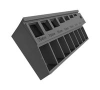 Propietario eficiente de la herramienta clasificadora de tornillos con plan denso para taller y set de planificador creativo de herramientas