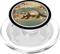 Propietario japonés Tradicional Vintage hurón Arte Anime japonés PopSockets PopGrip para MagSafe