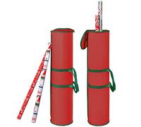 ProPik Bolsa de almacenamiento de papel de regalo, organizador de papel de regalo, paquete de 2 unidades de almacenamiento de hasta 48 rollos de 40 pulgadas de largo, contenedor de material Oxford