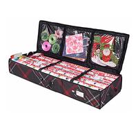 ProPik Contenedor de almacenamiento de papel de regalo, organizador de papel de regalo debajo de la cama, 41 x 14 x 6 pulgadas, se adapta a 18-24 rollos de hasta 40 pulgadas de largo, material Oxford